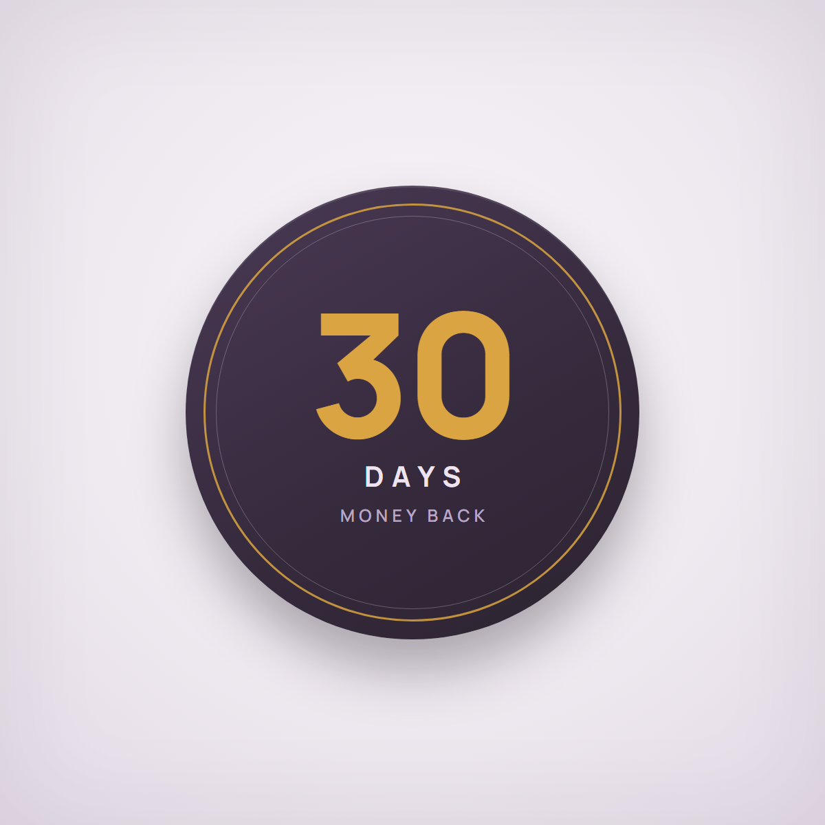 A 30 day money back seal